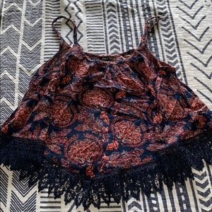 Cute loose summer strap top